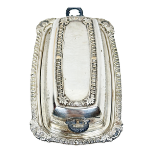 Vintage Silver Plated Butter Dish