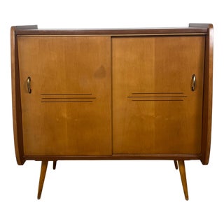 Vintage Wooden Shoe Cabinet, 1960 For Sale