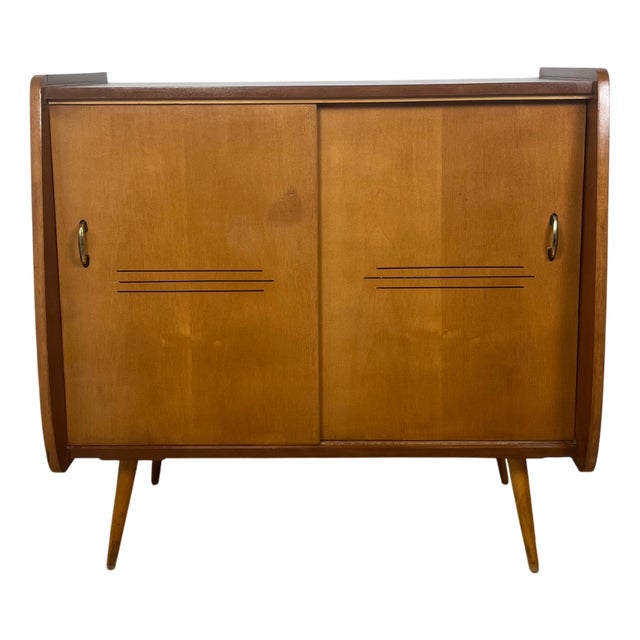 Vintage Wooden Shoe Cabinet, 1960 For Sale
