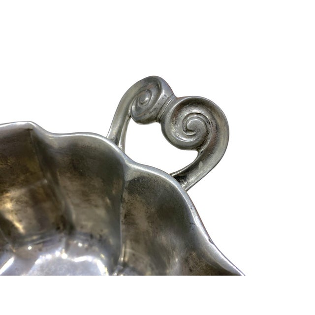 Early 21st Century Match Pewter Cosi Tabellini Italian Handmade Centerpiece Bowl or Planter For Sale - Image 5 of 13
