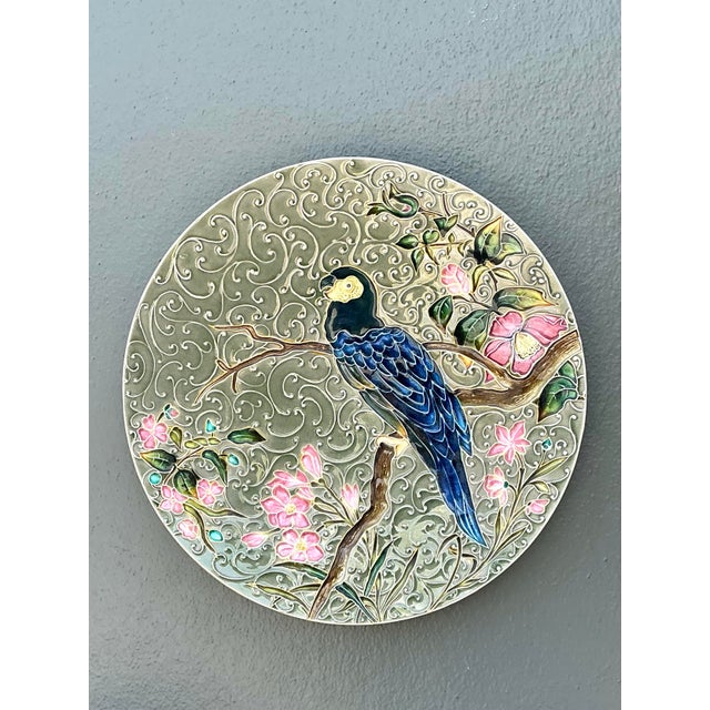 Vintage Shutz Chiil Glazed Ceramic Wall Plates - Set of 2 For Sale - Image 11 of 12