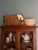 Mid 20th Century Vintage Large Woven Splint Wood Picnic Basket Double Swing Handle For Sale - Image 5 of 13