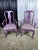 Postmodern Hollywood Regency Custom Lilac Lacquered Queen Anne Dining Chairs - Set of 8 For Sale - Image 3 of 8