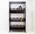 Vintage 20th Century Chinese Four-Tier Lacquered Wood Bookcase For Sale - Image 6 of 16