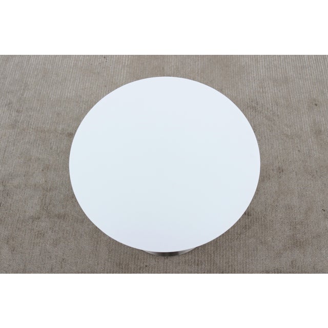 Minimalist Jephson Robb for Bernhardt Design Quiet Round Occasional Side Table For Sale - Image 13 of 18