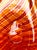 Handblown Art Glass With Reticello Pattern in Tangerine and Red in Murano Style For Sale - Image 9 of 14
