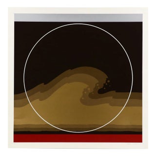 Thomas W. Benton, “Golden Waves,” Signed Serigraph, 1979 For Sale