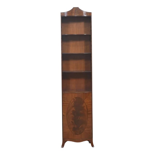 Mahogany Open Bookcase, 1890s For Sale