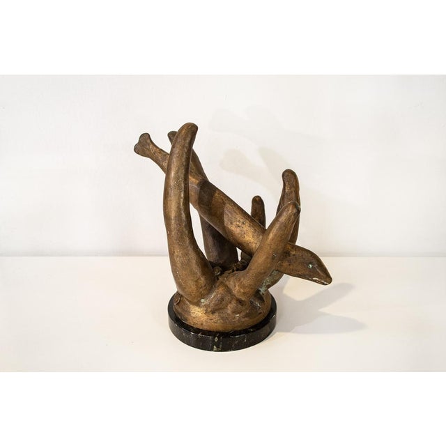 Mid-Century Modern Bronze Sculpture, Italy, 1950s For Sale - Image 3 of 6