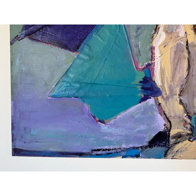 Helen Stein Mixed Media Abstract Nude Male Acrylic on Canvas Painting For Sale In Miami - Image 6 of 11
