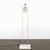 Mid-Century Brass Arch Floor Lamp W/ Textured Glass Medallion & White Marble For Sale - Image 11 of 13