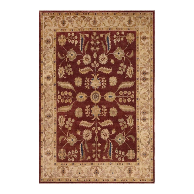 Classic Ziegler Sienna Tan Hand-Knotted Wool Rug - 8'8'' X 11'2'' For Sale