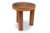 Brown Stools and Wall Lamp in Cherrywood and Leather, 1970s, Set of 3 For Sale - Image 8 of 18