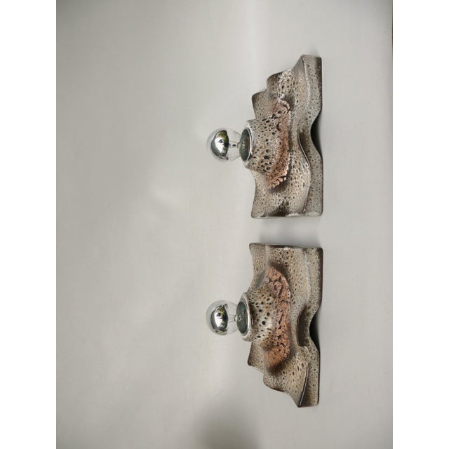 Wall Lights in Ceramic and Fat Lava by Martin Müller, 1970s, Set of 2 For Sale - Image 4 of 18