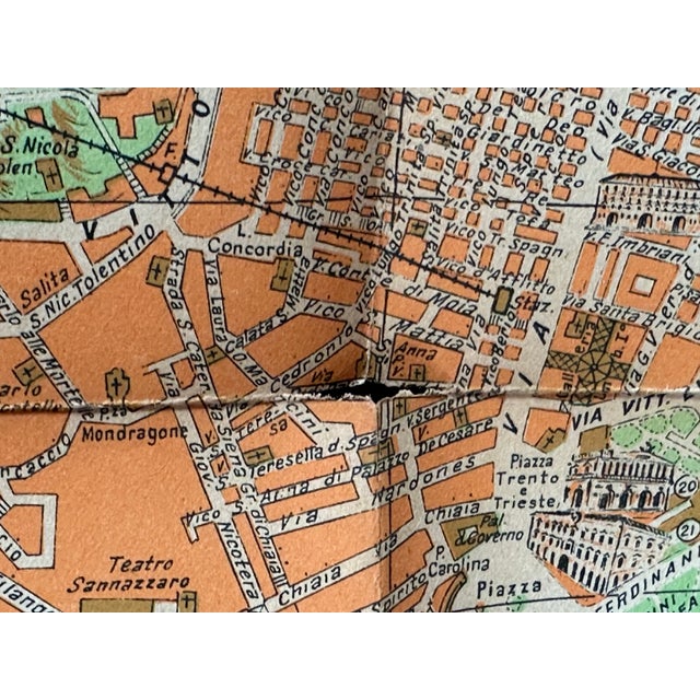 Vintage Map of Naples Italy For Sale - Image 11 of 12