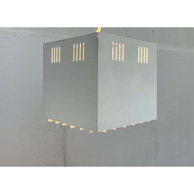 Metal Mid-Century Modern Minimalist Cube Flush Mount, Finland, 1960s For Sale - Image 7 of 18