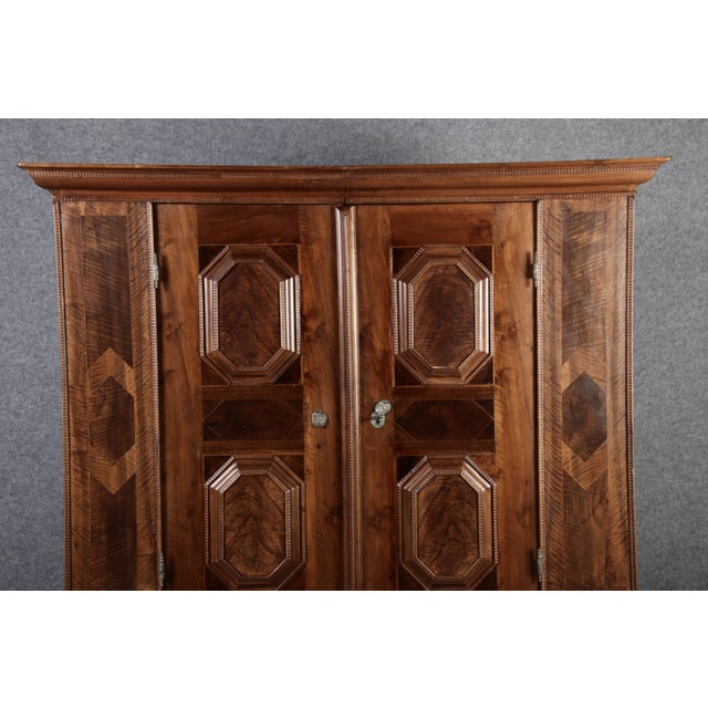 Antique Renaissance Cabinet in Walnut, 1680s For Sale - Image 9 of 18