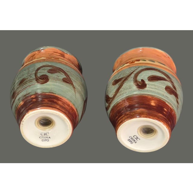 Late 20th Century Late 20th Century Italian Tuscan Landscape by Pamela Gladding Salt & Pepper Shakers For Sale - Image 5 of 6