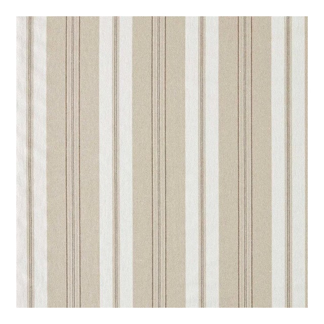 Sanderson Highgrove Stripe Fabric in Gritstone - a sample For Sale