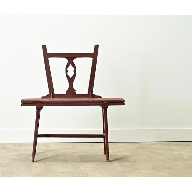 Early 19th Century Dutch 19th Century Painted Chair-Table For Sale - Image 5 of 12