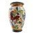 Vintage Italian Hand-Painted Floral Ceramic Vase For Sale