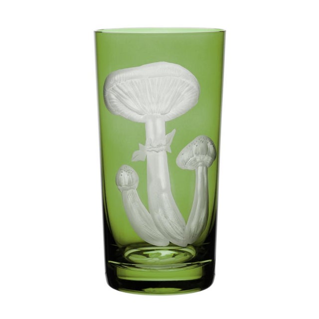 ARTEL Mushrooms Collection Highball in Khaki Green - Set of 6 For Sale - Image 6 of 8