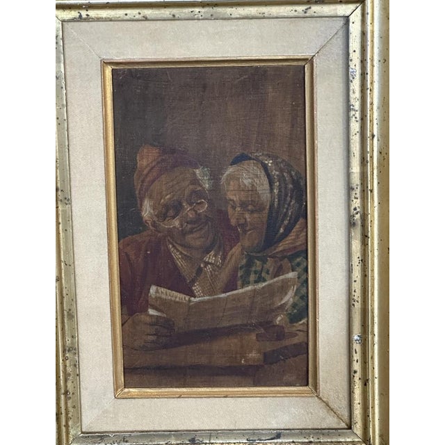 Torquato De Vita, Elderly People, Oil on Panel, 1900 For Sale - Image 3 of 7