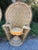 Spectacular very LARGE very sturdy Peacock Chairs. To find one like this is amazing. Two phenomenal. Entire chair is...