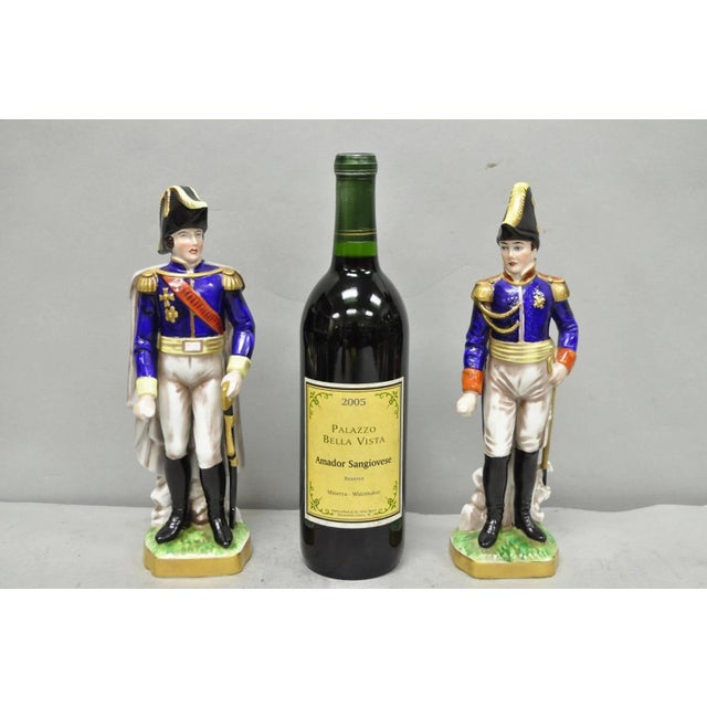 Vintage Capodimonte Italian Porcelain Napoleonic General Figurine Statue 7282- A For Sale - Image 12 of 12