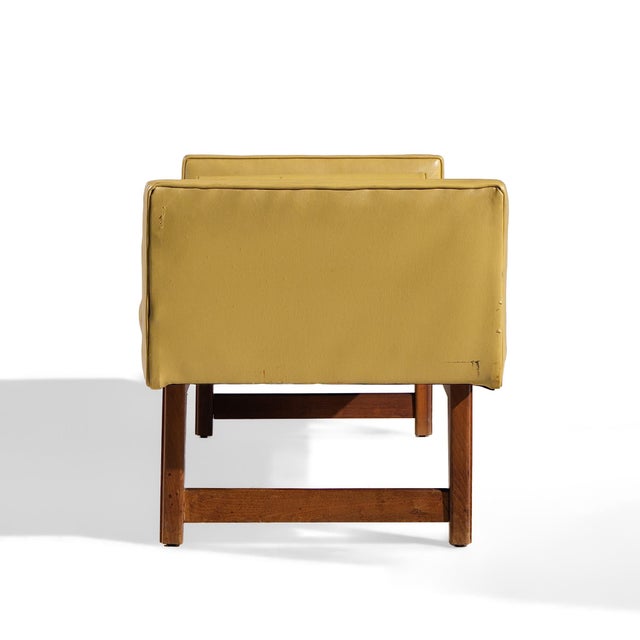 Mid 20th Century Lawrence Peabody for Nemschoff Mid Century Walnut Bench For Sale - Image 5 of 9