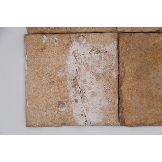 18th Century Set of Four Tiles Blue & White Floral Shapes, Portuguese For Sale - Image 14 of 14