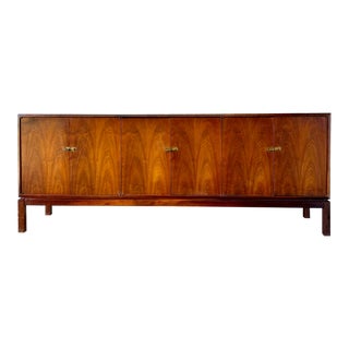 1960s Mid-Century Modern Oiled Walnut Credenza by Jack Cartwright For Sale