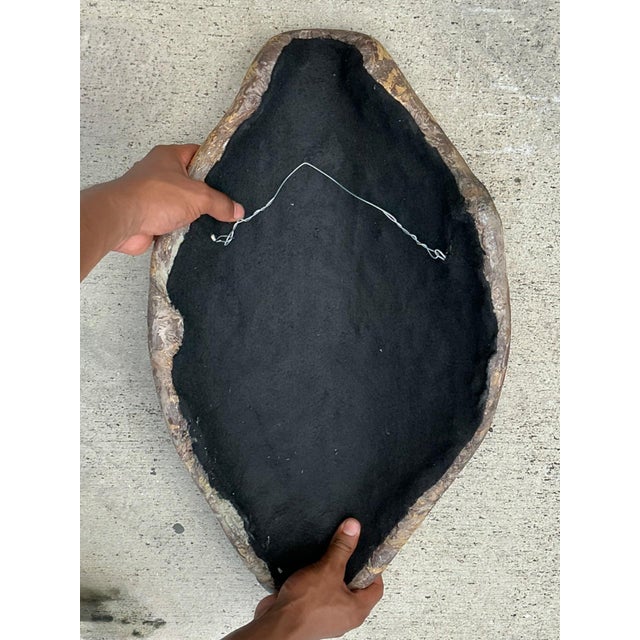 Vintage Italian Scagliola Artisan Pigmented Plaster Turtle Shell For Sale - Image 11 of 14