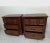 Vintage Style Dark Tone Wood Nightstand 3 Drawer Set of 2 Style: Traditional Color: Brown Dimensions: 29 1/2" W x 36" H x...