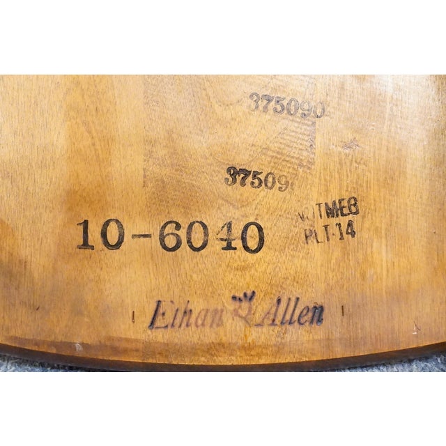 Ethan Allen Heirloom Nutmeg Maple Colonial Early American Comb Back Dining Chair 10-6040 For Sale - Image 10 of 10