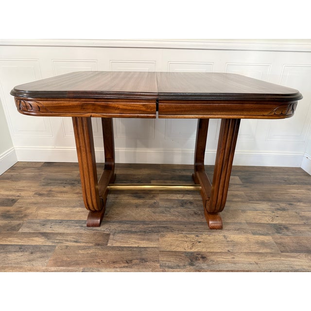 Expertly restored by Hilaire Furniture, this elegant French dining table showcases the warmth and character of solid...