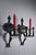 Pair of hand forged wrought iron candle sconces made during the XXth century in France. They are designed after sconces...