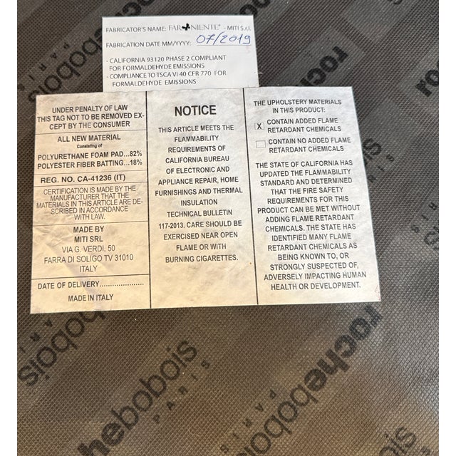 Roche Bobois Satellitte Reclining Sofa For Sale - Image 9 of 15