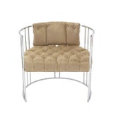 Vintage Mid Century Chrome Lounge Chair For Sale