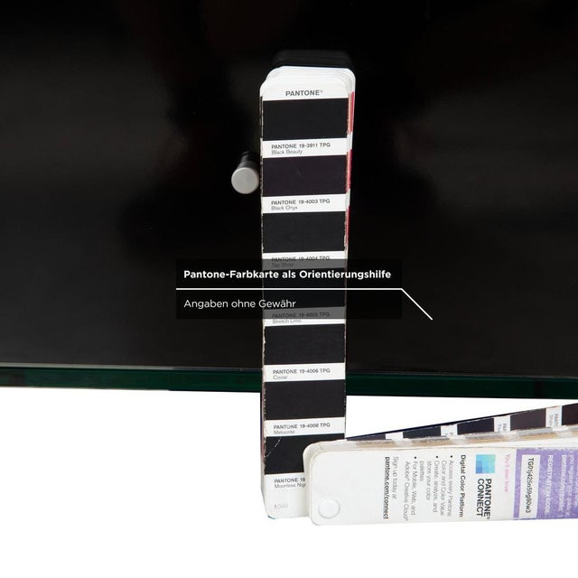 Black CL 1552 Sideboard in Black Glass from Spectral For Sale - Image 8 of 14