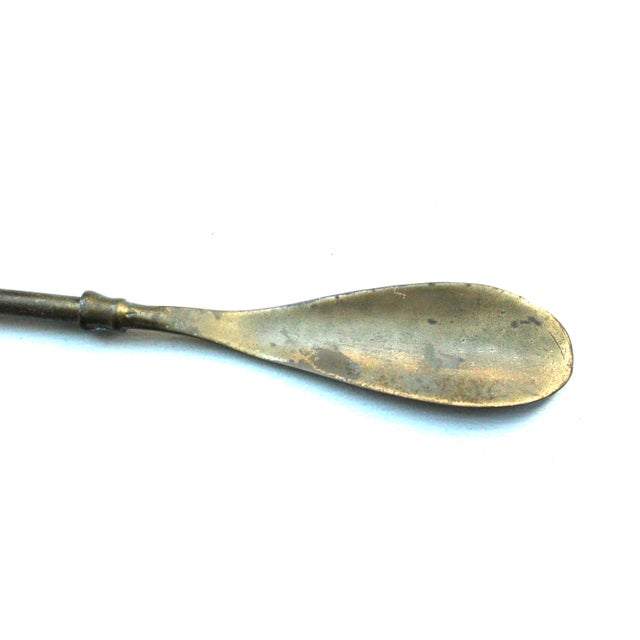 English English Equestrian/Horse Shoe Horn/Unlaqured Brass For Sale - Image 3 of 4