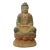 Rustic Wood Sitting Gautama Amitabha Shakyamuni Buddha Statue For Sale