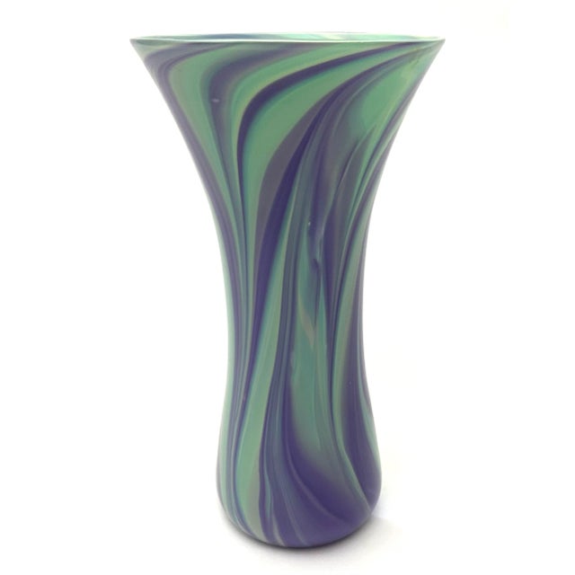 Opaque Art Glass Vase Handblown by Glass Artist Michael Egan, 2004 For Sale In New York - Image 6 of 10