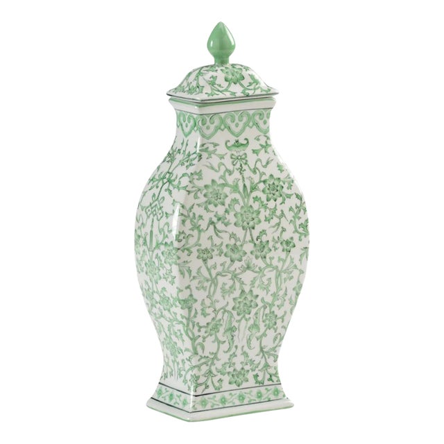 Green Covered Urn For Sale