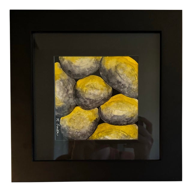 "Stone Harmony" Original Watercolor Painting Signed and Framed For Sale