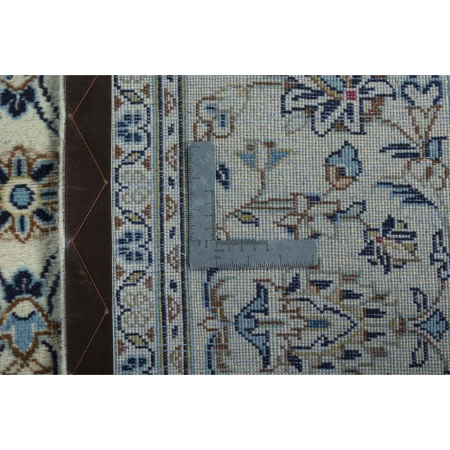 Hand-Knotted Kashan Cork and Wool Rug, 2000s For Sale - Image 12 of 13