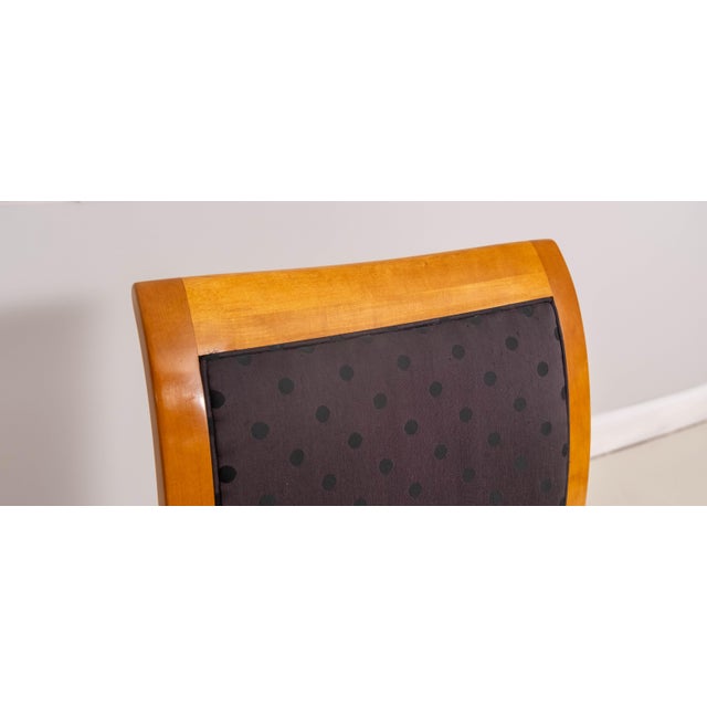 1980s Set of 8 Hickory White Biedermeier Style Dining Room Chairs For Sale - Image 5 of 18