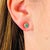 Traditional Natural Turquoise Diamond Stud Earrings 14k Yellow Gold 0.65 TCW Certified For Sale - Image 3 of 10