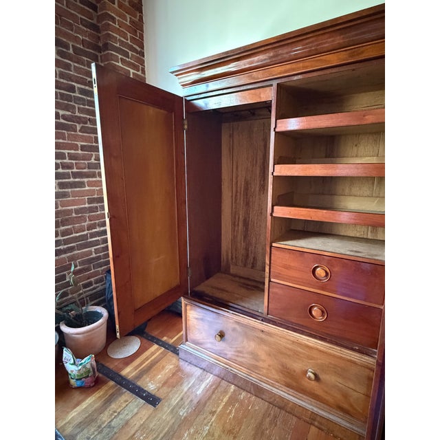 Late 19th Century Antique 19th Century English Victorian Flame Mahogany Compactum Wardrobe – Radlay Smith, Skipton For Sale - Image 5 of 10