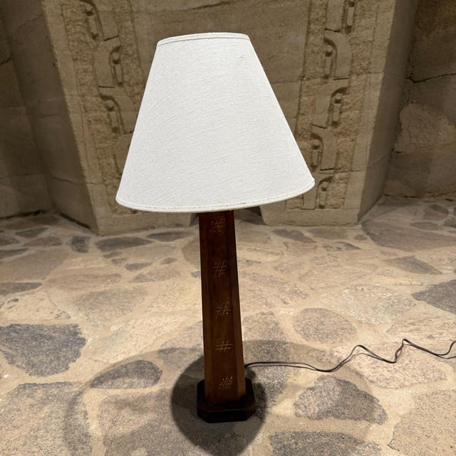Arturo Pani Leather Wrapped Table Lamp, Gold, Mexico, 1950s For Sale - Image 13 of 17
